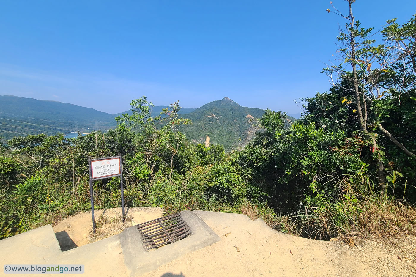 Shing Mun Redoubt - Looking From the OP To Needle Hill